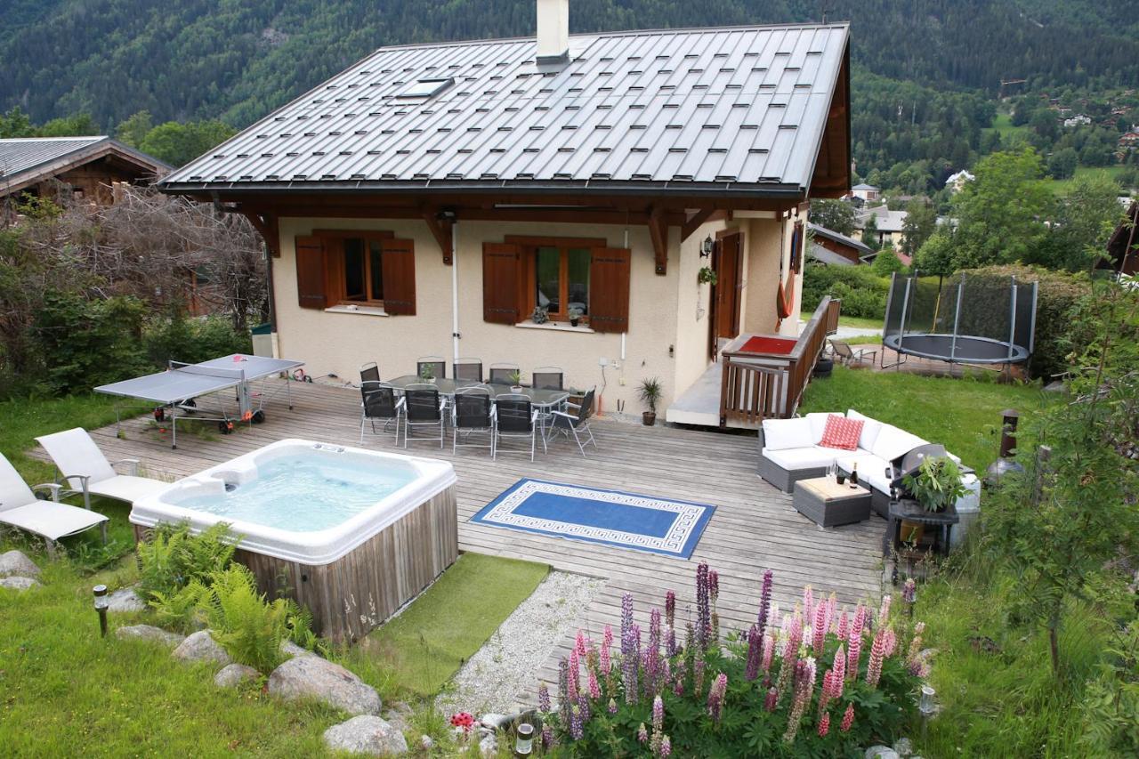 Chamonix Large Chalet, Sleeps 12, 200M2, 5 Bedroom, 4 Bathroom, Garden, Jacuzzi, Sauna Exteriér fotografie