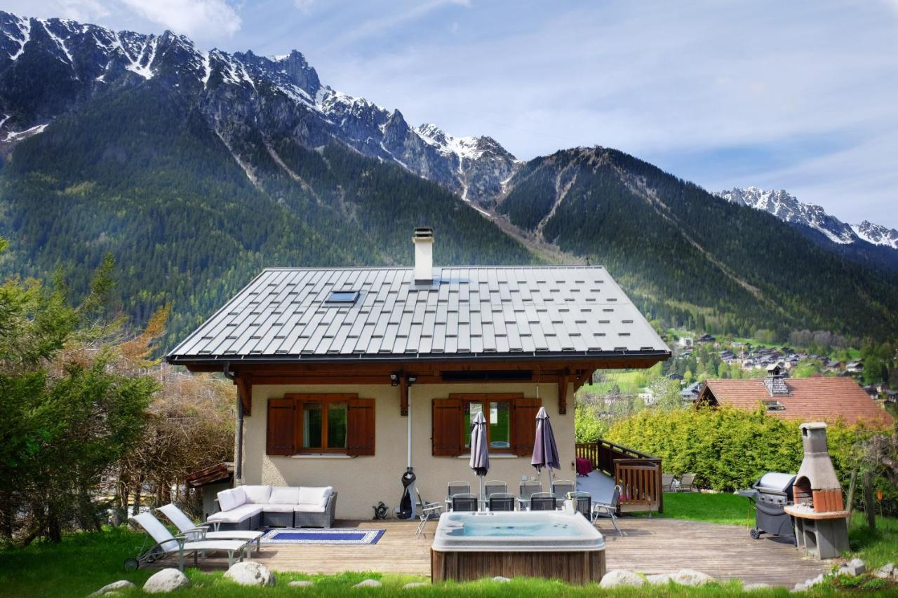 Chamonix Large Chalet, Sleeps 12, 200M2, 5 Bedroom, 4 Bathroom, Garden, Jacuzzi, Sauna Exteriér fotografie